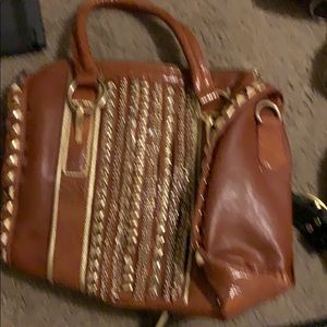 Women’s purse with gold studs